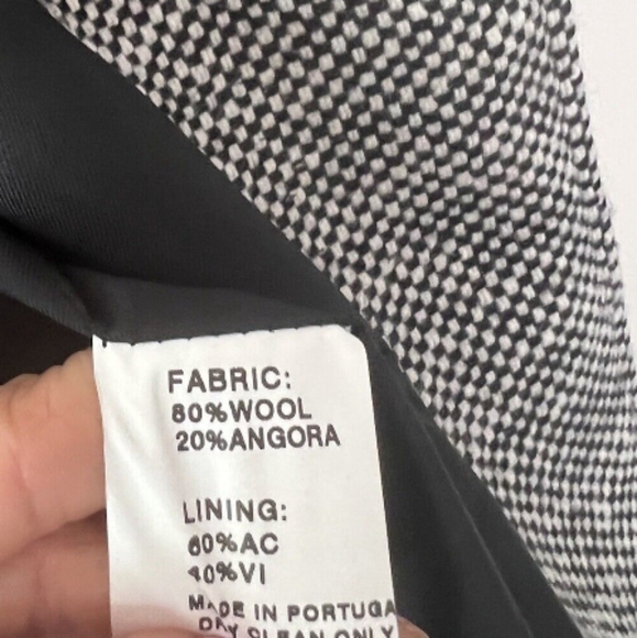 Philippe Adec Paris Black and White Micro Checkered Blazer Jacket - Picture 11 of 11